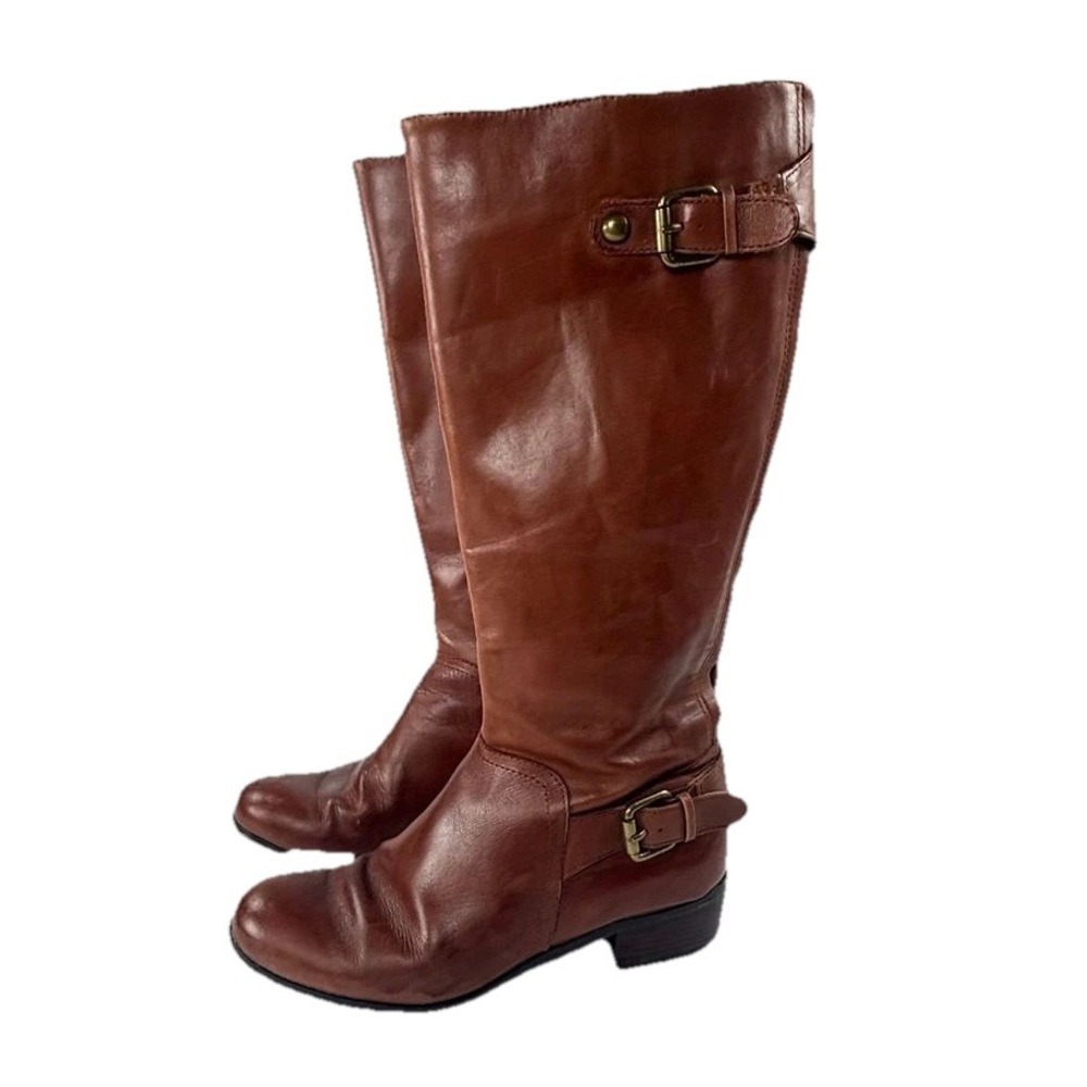 Corso Como Riding Boot Tall Womens 6M Brown Leather Knee High Equestrian Western